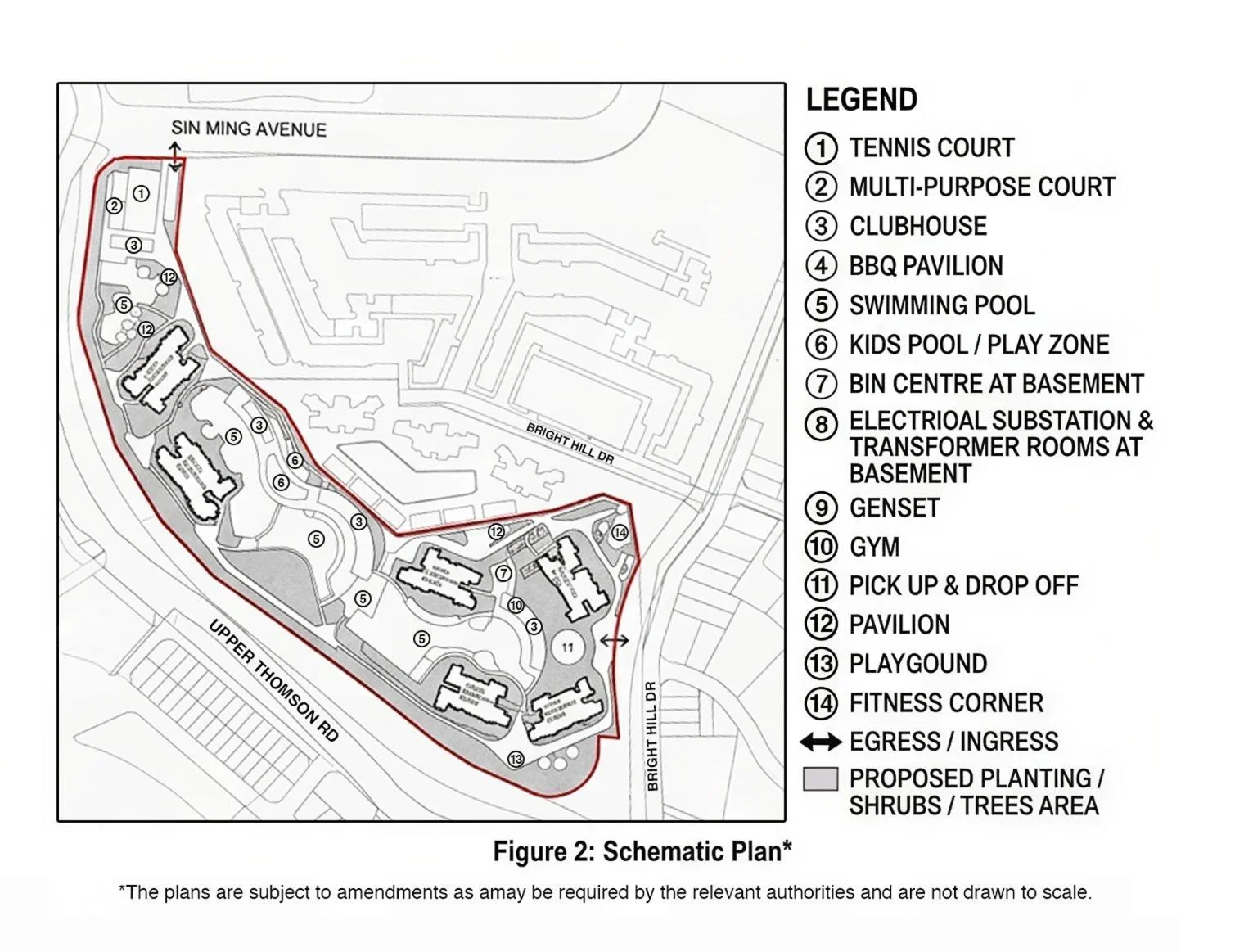Thomson Reserve site plan